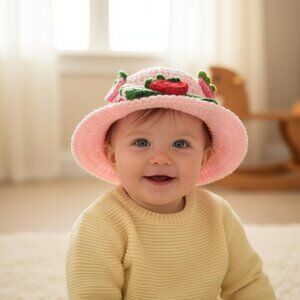 Strawberry Shortcake Baby Bucket Hat New